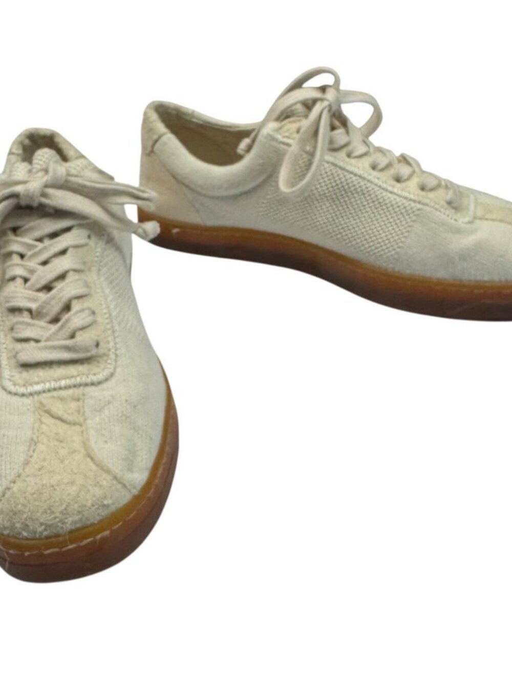 Native Canvas Lace-Up Sneakers Portugal White Men's Size 8